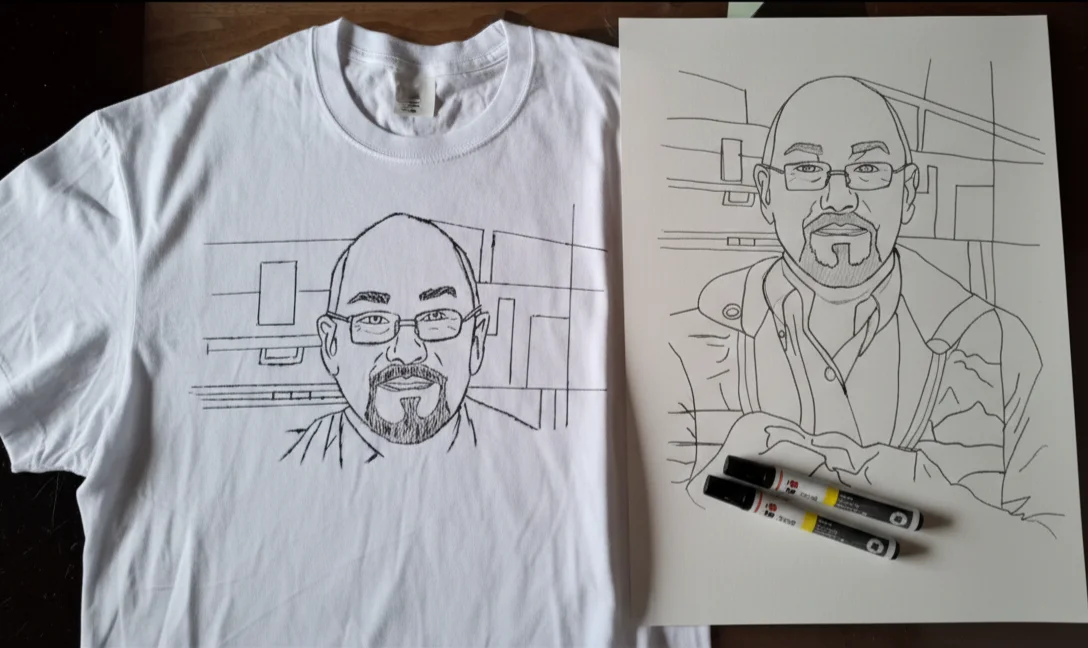 Bespoke Hand-Drawn T-Shirt